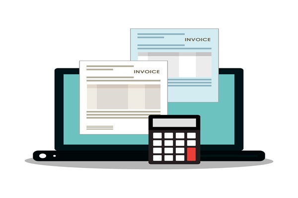 Invoice,Document,And,Laptop,Design Facturation électronique : conseils pour éviter les doublons