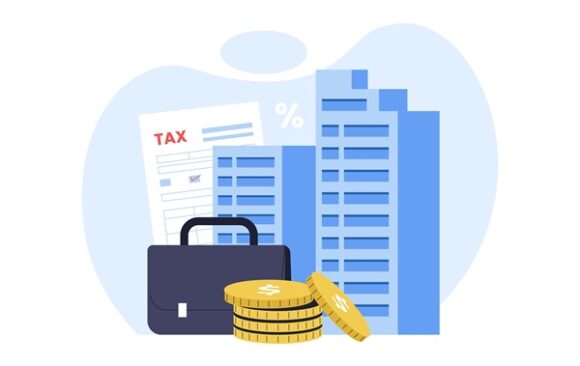 Illustration,Of,Corporate,Tax,Concept.,An,Office,Skyscraper,Building,Surrounded Pacte Dutreil : les actifs « somptuaires » dans le viseur